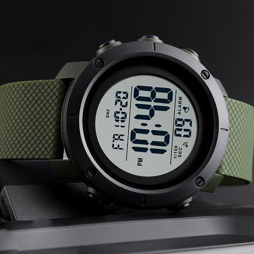 Чоловічий годинник Skmei 1434AGWT Army Green-White | Зображення 3