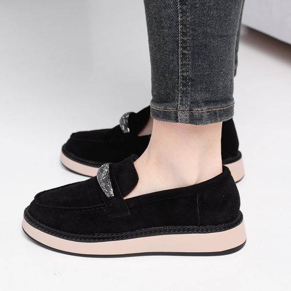 Лоферы женские Fashion Juliet 3916 39 размер 25 см Черный | Зображення 4