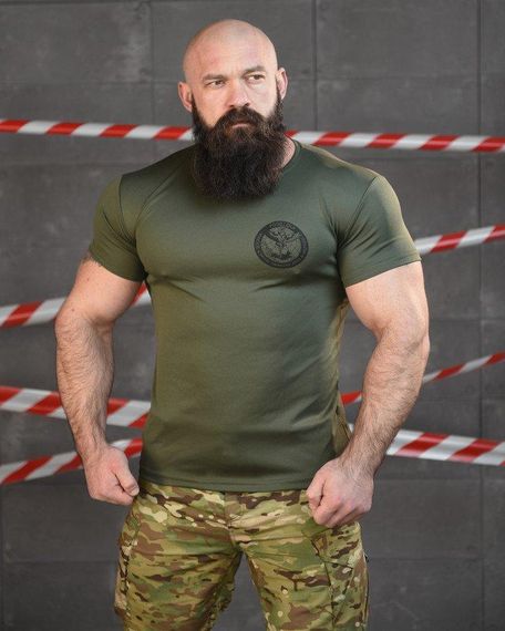 Тактична футболка потовідвідна Odin oliva розвідка ВТ6552 | Зображення 1