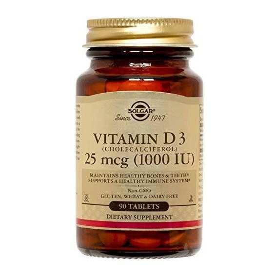 Витамин D Solgar Vitamin D3 (Cholecalciferol) 1000 IU 90 Tabs