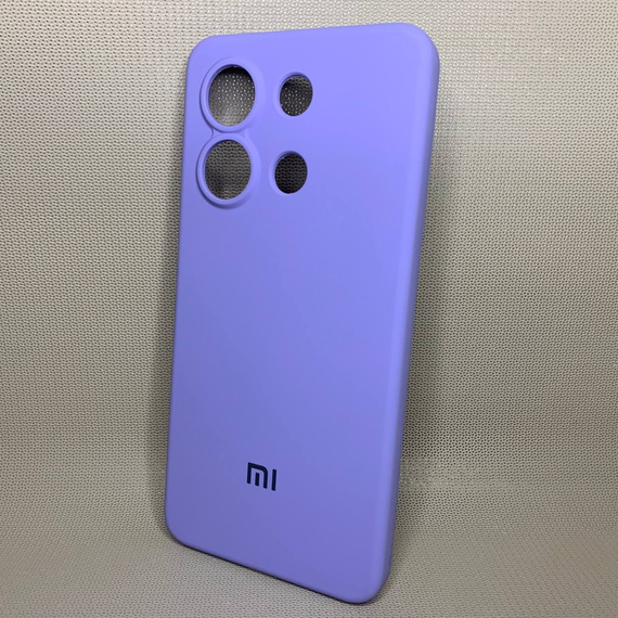 Чохол з логотипом для Xiaomi Redmi Note 13 4G | Протиударний | Soft Touch | Бузковий