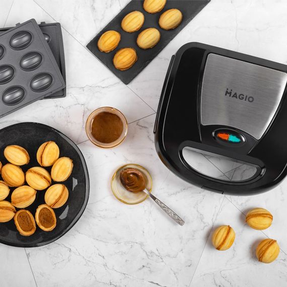 Контактні притискні грилі, Решітки для смаження м'яса та овочів, Бутербродниця і вафельниця 4в 1 TU-71 | Зображення 2