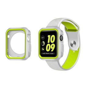 Силиконовый защитный корпус Primo для Apple Watch 42mm - Grey / Yellow
