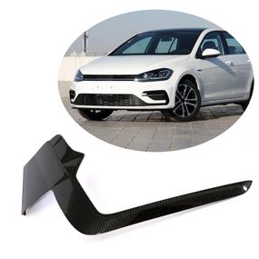 Накладки на передній бампер (R/R-line HB 2017-2020, Карбон) для Volkswagen Golf 7/E-Golf рр