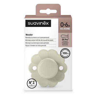 Пустышка Suavinex Wonder физиологическая, 0-6 мес. светло-зеленая (308374) | Зображення 2