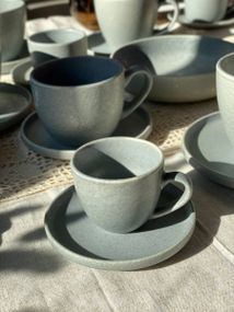 Сервіз чайний Olens Конкрето 102-0428 210 мл 12 сірий предметів