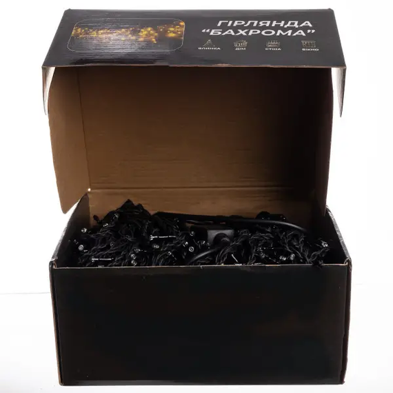 Вулична гірлянда Бахрома 50 м 840 LED чорний провід Білий 50MBW | Зображення 4