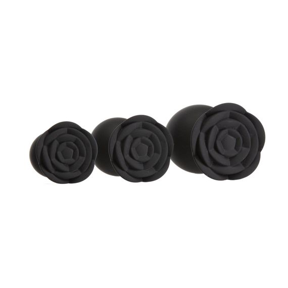 Набор силиконовых анальных пробок BMS Roses Til’ Dawn Silicone Anal Plug Kit (поврежденная упаковка!!!) | Зображення 1
