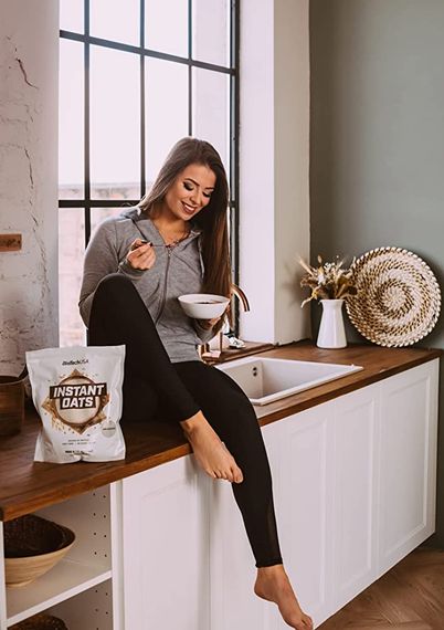 Вівсяні пластівці швидкого приготування BioTech Instant Oats Gluten Free 1000 g (Unflavoured) | Зображення 1