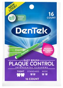 Міжзубні щітки DenTek Easy Brush Interdental Cleaners для вузьких проміжків 2.0-3.0 мм, 16 шт.