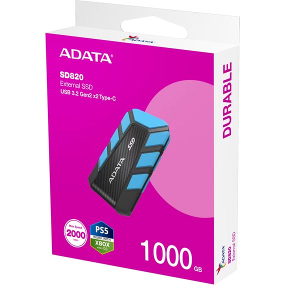 Накопичувач SSD USB 3.2 1TB SD820 ADATA (SD820-1000G-CBU) | Зображення 5