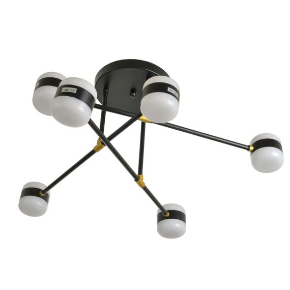 Люстра молекула LED 65W WW BK (BL-952S/6)