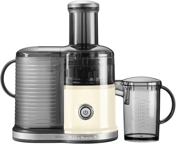 Соковижималка для овочів і фруктів KitchenAid 5KVJ0332EAC, настільна, 2 швидкості, бежева | Зображення 1