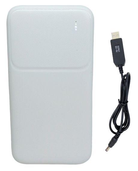 Комплект резервного живлення для роутерів павербанк fullmoon 20000 mAh + кабель 9 V УПС ДБЖ безперебійник UPS