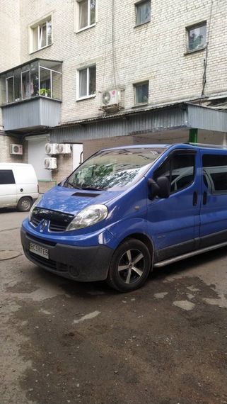 Дефлектор капота короткая (EuroCap) для Opel Vivaro 2001-2015 гг | Зображення 1