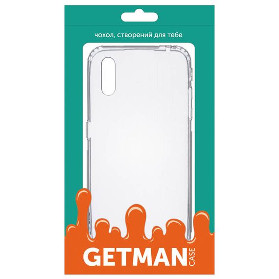 TPU чохол GETMAN Transparent 1,0 mm для Samsung Galaxy A01 | Зображення 3