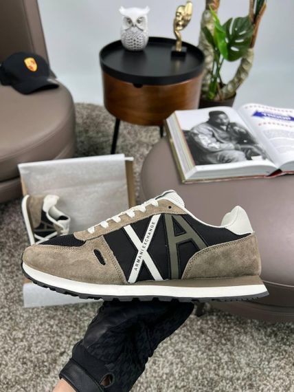 Чоловічі кросівки Exchange AX Khaki Black замша , текстиль , В'єтнам 42 26.5-27см | Зображення 6