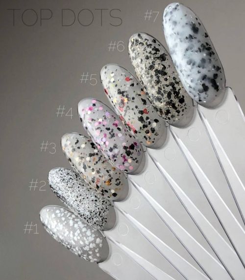 Топ Crooz Dots Top №05 (с разноцветными декоративными частичками) 8мл | Зображення 3