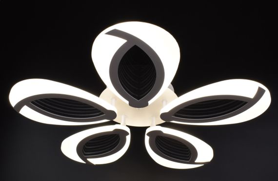 Люстра світлодіодна стельова LED світильник для квартири на стелю лед з пультом 25943 Білий 8х59х59 см. | Зображення 6