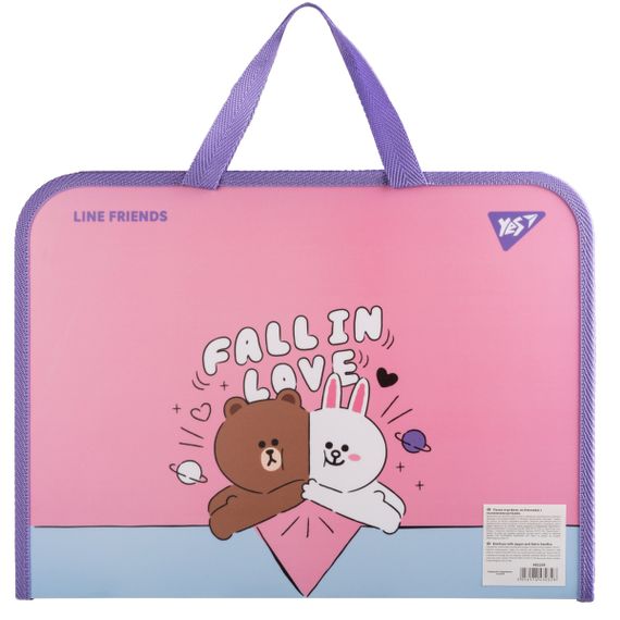 Папка-портфель В4 YES FC Line Friends Choco and Cony 492239 26х35х3 см | Зображення 3