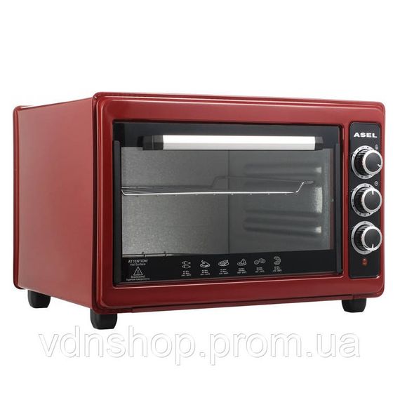 Електричні печі для кафе ASEL AF-33-23 1300 Вт 33 Л, Електропіч з духовкою настільна ZJ-78 | Зображення 4