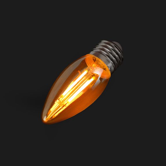 Лампа LED E27 6W WW C35 COG (мат.золото) 220V | Зображення 3
