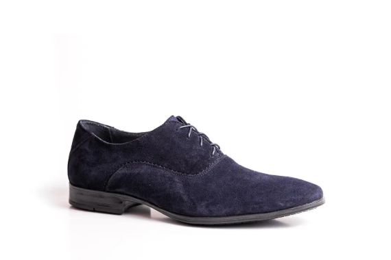 Замшеві туфлі сині 45 розмір | Зображення 1