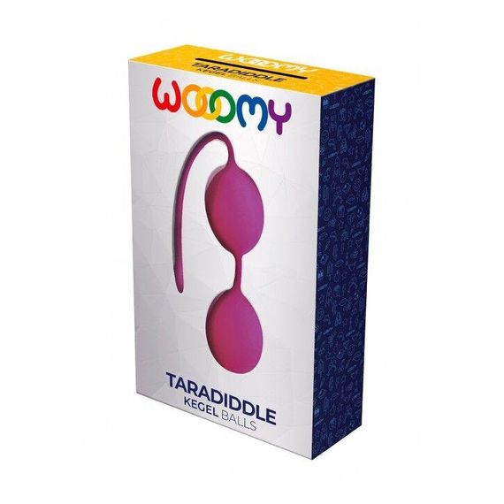 Вагінальні кульки Wooomy Taradiddle Kegel Ball, діаметр 3,5 см, маса 54 г, Рожевий | Зображення 2