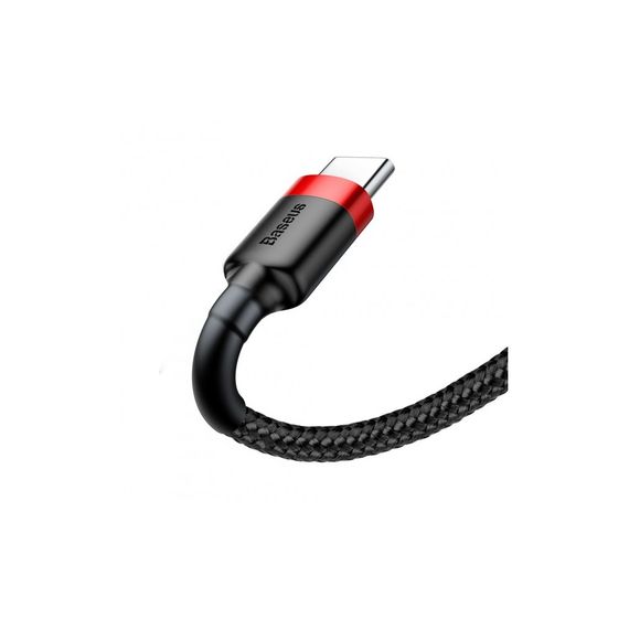Дата кабель USB 2.0 AM to USB-C 2.0m 2A red-black Baseus (CATKLF-C91) | Зображення 1