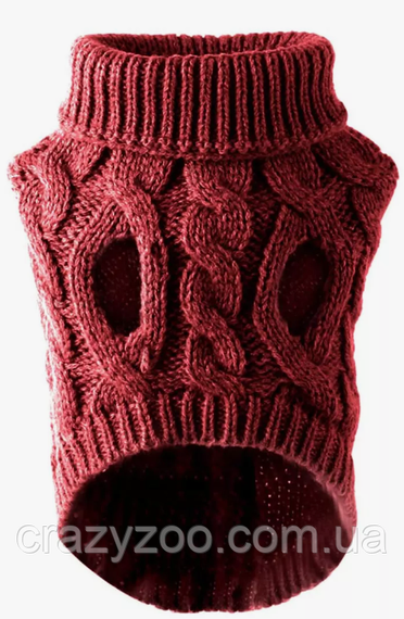 Свитер для собак и котов EcoToys Red L красный A: 30 см B: 38 см C: 28 см L-7010 | Зображення 2