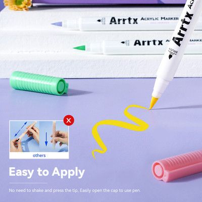 Художественный маркер Arrtx акриловые AACM-0530A, 30 цвета (LC303144) | Зображення 5