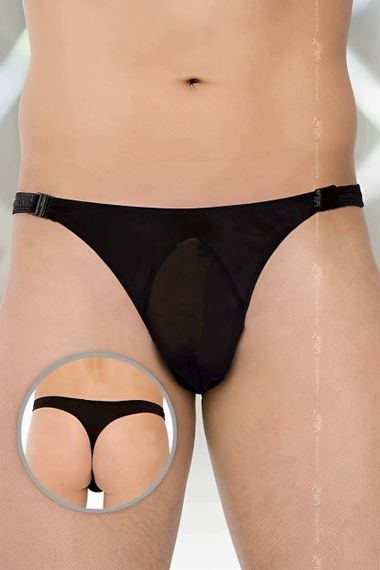 Чоловічі труси-стрінги Softline Thongs 4502 Чорні XL | Зображення 1