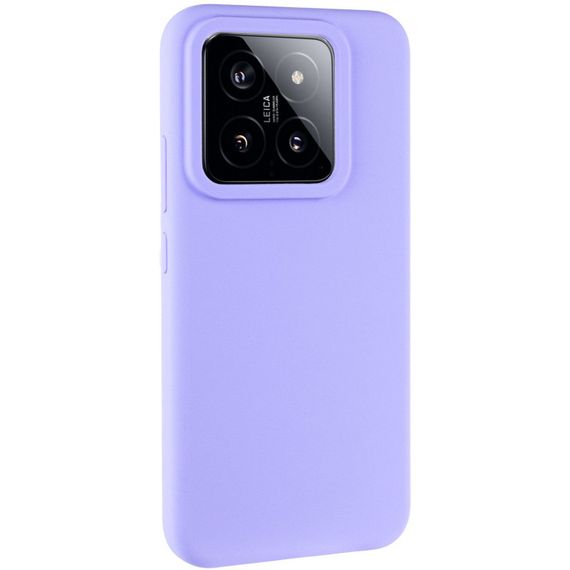 Чохол Silicone Cover Lakshmi (AAA) для Xiaomi 14 Pro Бузковий / Dasheen