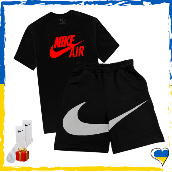 Комплект шорти Nike Big Swoosh та футболки 2шт Nike. Комплект Найк Біг Свуш XS/S | Зображення 3
