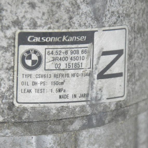 Компресор кондиціонера BMW 3 E46 X3 Компресор кондиціонера БМВ 3 е46 х3 64526908660 3R400450106908660 | Зображення 4
