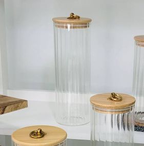 Банка для хранения Olens Прозрачное кольцо 102-640 1400 мл 9х25 см