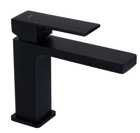Змішувач для раковини Qtap Gemini QTGEM270BLM45674 Black Matt
