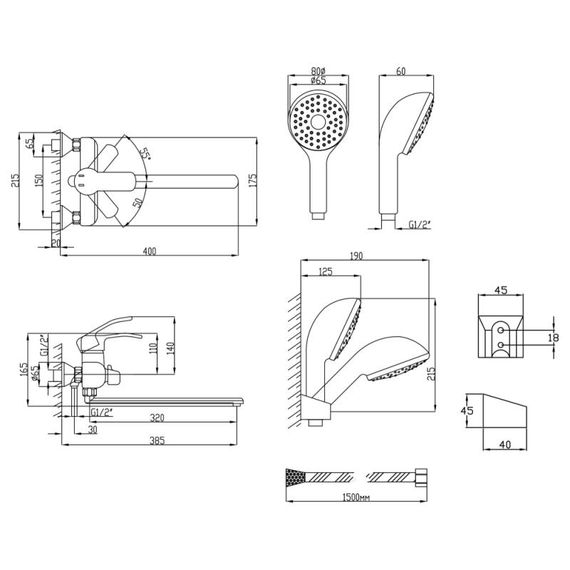 Змішувач для ванни Lidz (CRM) 20 49 005 05 New | Зображення 1