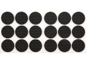 Протектор самоклеючий VOREL 25мм, набір 18шт чорні [24/432] VR-74886