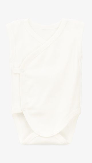 Боді-майка на запах для малюків Тімі Т12/22-И56 56 см Молочний shop (4820000286732)