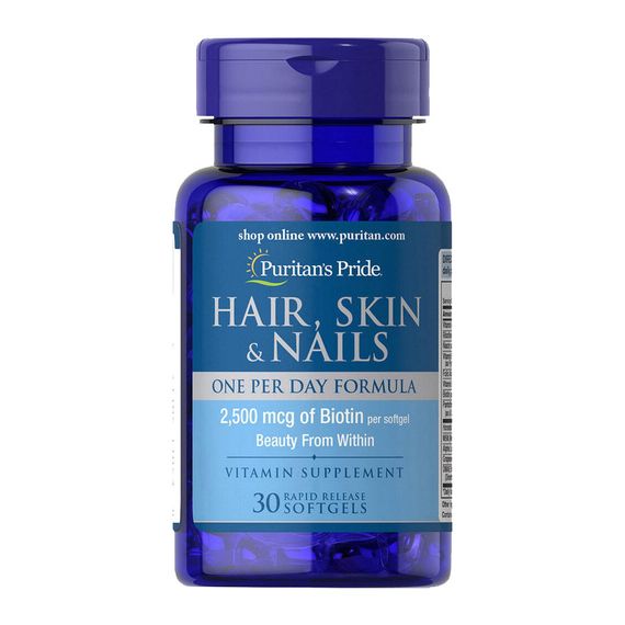 Hair, Skin &amp; Nails One Per Day Formula (30 softgels)