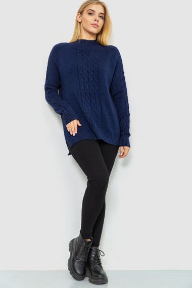Светр жіночий, колір темно-синій, 221R20PCS7 | Зображення 1