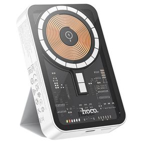 Портативний ЗП Power Bank Hoco Q10A Transparent PD20W з БЗП 10000 mAh White