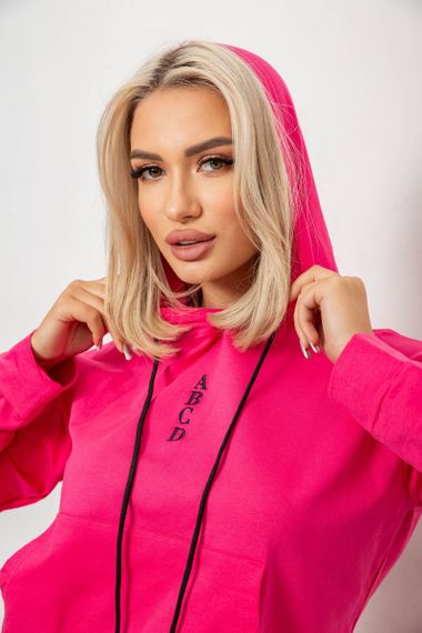 Спортивный костюм женский двухнитка, цвет розовый, 214R1419-001 | Зображення 4