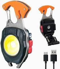 Акумуляторний LED ліхтарик W5147 з Type-C (7 режимів, прикурювач, карабін, ніж, магніт) | Зображення 2