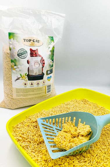 Наполнитель для кошачьего туалета Top Cat Tofu соевый тофу с ароматом дыни 6 л TCT 80583 | Зображення 1