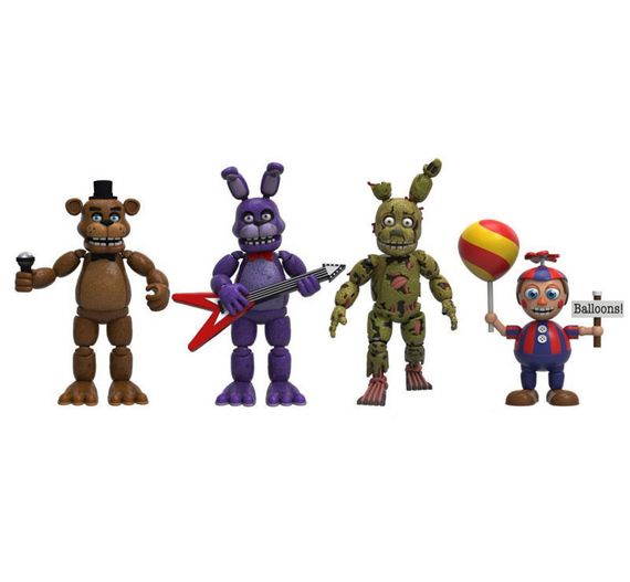 Колекція Фігурок Five Nights at Freddy’s Фредді Бонні Спрінгтрап Балун Бой Набір Фредді з 4 Персонажів в Подарунковій Упаковці | Зображення 1