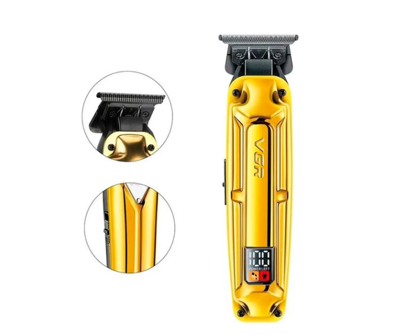 Акумуляторна машинка для стрижки VGR V-904 GOLD, 4 насадки, 2000 mAh, LED дисплей | Зображення 2