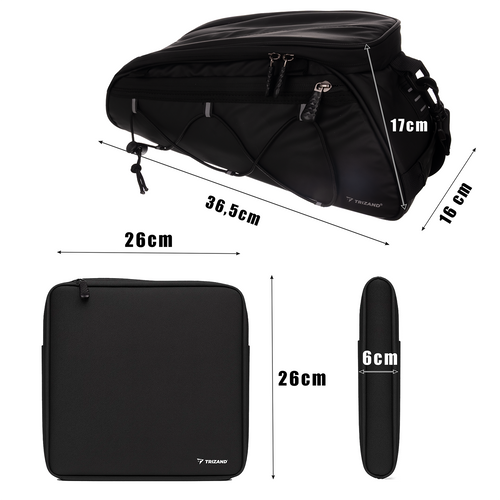 Велосипедная сумка на багажник 16 л Trizand 25516 | Зображення 1