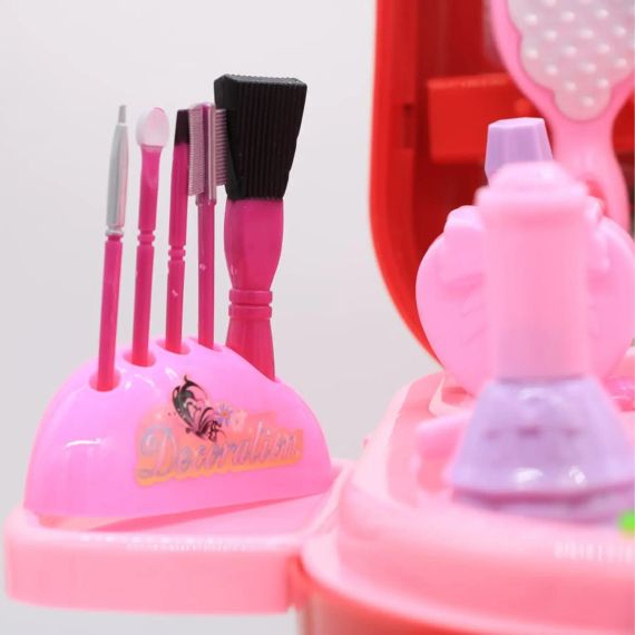 Дитячий ігровий набір у валізці 2в1, Fashion Girl / Набір салон краси для дівчаток | Зображення 3